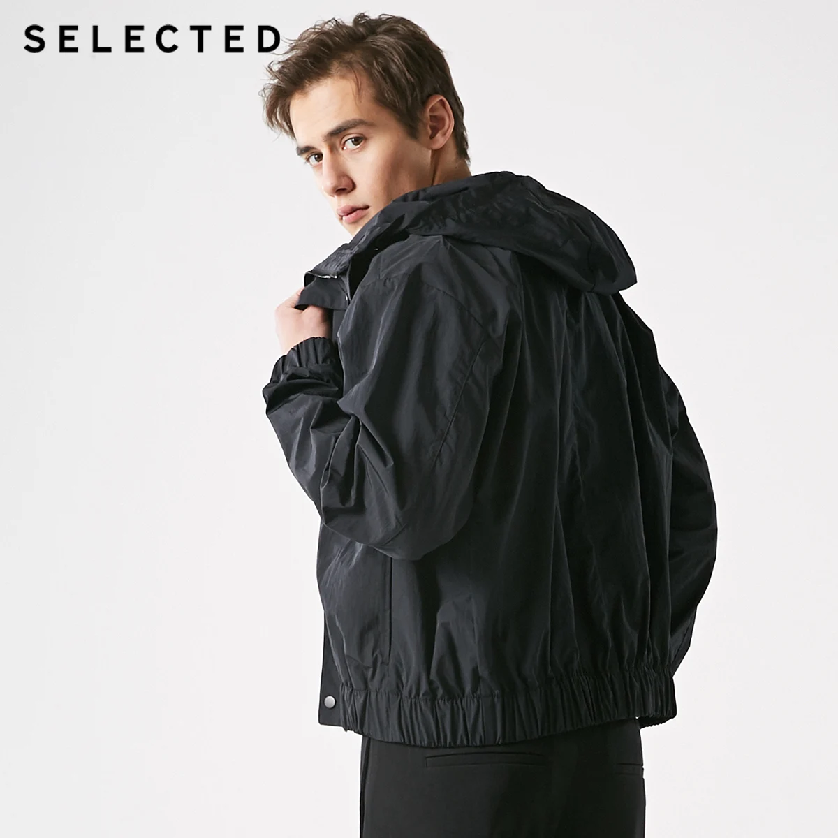 Выбранная Весенняя однотонная рабочая одежда верхняя с капюшоном деловая