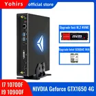 Игровой мини-ПК 10-го поколения Intel Core i9 10900F i7 10700F Windows 10 DDR4 M.2NVME Nvidia GTX1650 4 Гб Лучший настольный компьютер AC WIFI