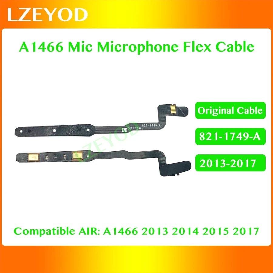 Оригинальный гибкий кабель A1466 для микрофона 821-1749-A Macbook Air 13 3 дюйма микрофонный 2013