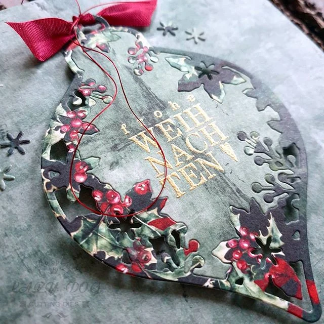 Декоративные подвесные металлические Вырубные штампы Poinsettia рельефные для