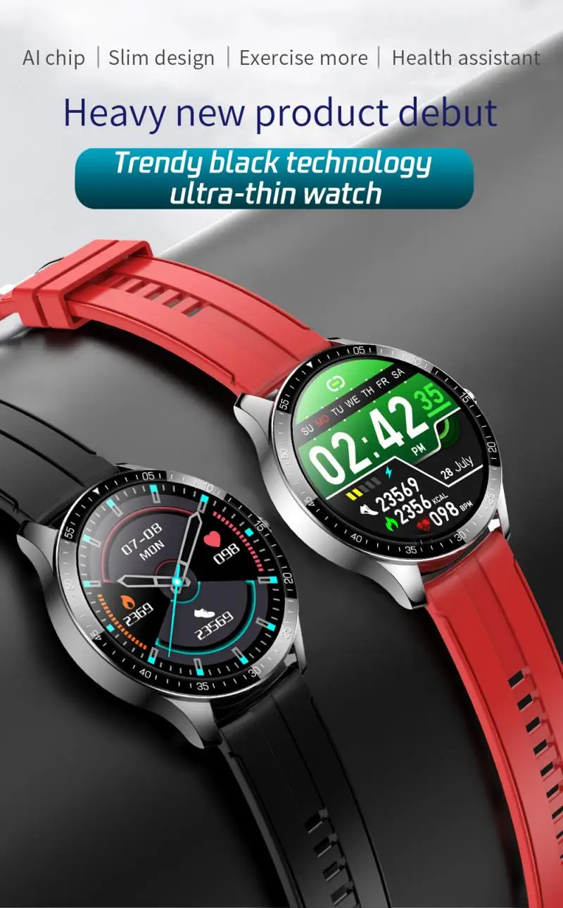 

S80 Men Women Sport Smart Watch Fitness Tracker Heart Rate Sleep Monitor Multi Sport Smart Watch For IOS / Android Smart Phone
