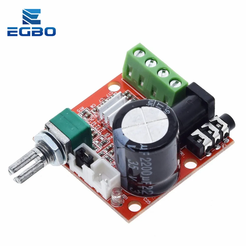 1 шт. Great IT 12 В Mini Hi Fi PAM8610 плата аудио стереоусилителя 2X10W двухканальный D Класс