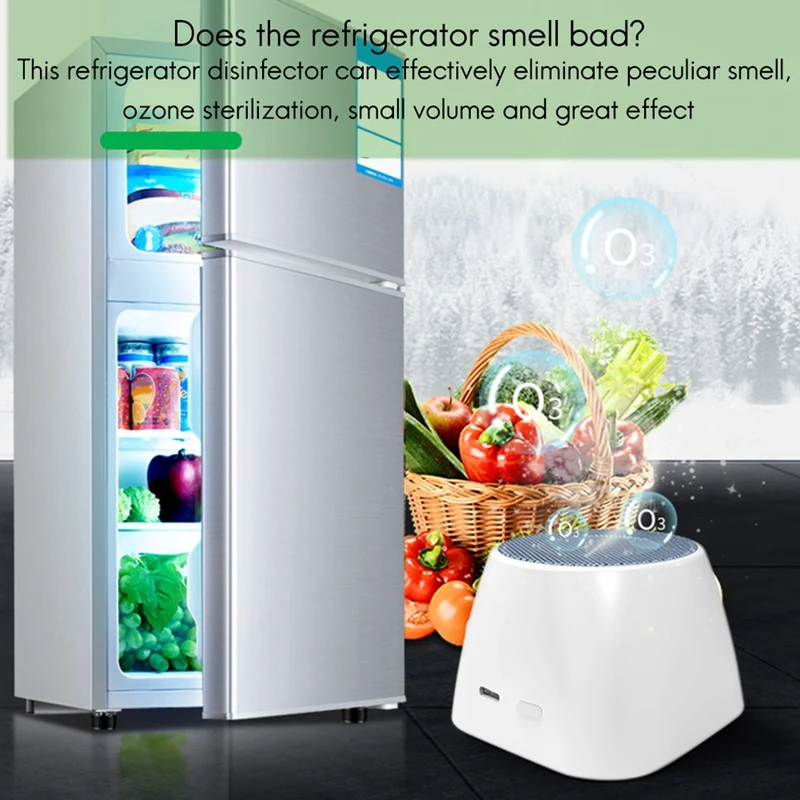Home Portable Mini Air Purifier USB Power Ozone Generator Fridge Food Shelf Life Extender &amp Odor Eliminator | Бытовая техника