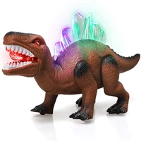 2022 battery oprate dinosaur electronic robot toys walks mouth moves roars and lights up electronic animal for boys and girls