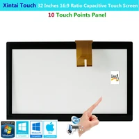 xintai touch 32 inches 169 ratio projected capactive touch screen panel with 10 touch points plugplay