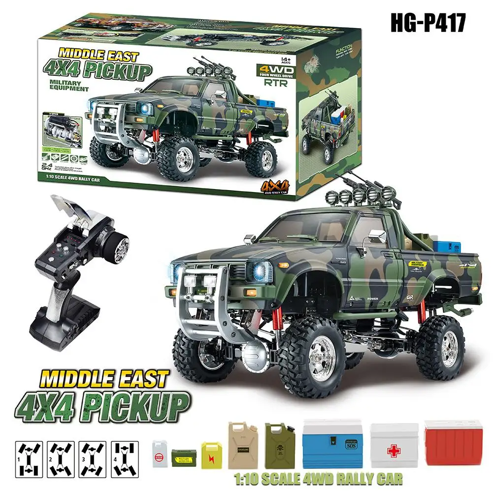 HG P417 1/10 2 4G 4WD RC Car 4X4 EP пикапы Рок Гусеничный грузовик без модели - Цена: 26 127,19 руб.