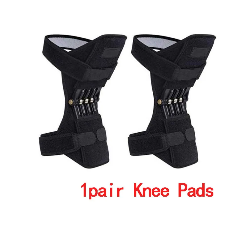 1 pair knee pads Наколенники для поддержки суставов, 1 шт., поддержка локтя, дышащие, не скользят, мощный, отскок, весна, сила, спортивный наколенник - Цвет: 1 pair knee pads