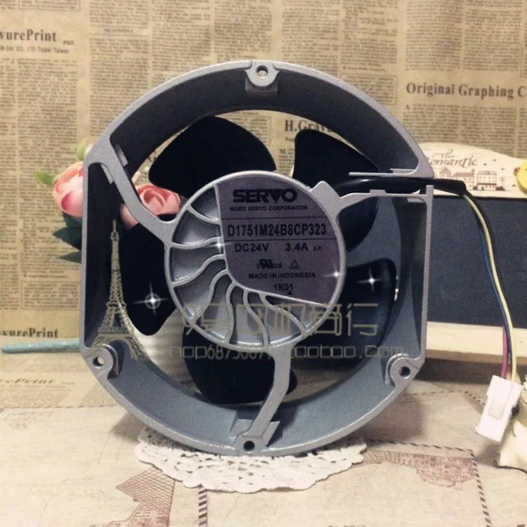 

Original 15*17cm server Inverter fan D1751M24B8CP323 24V 3.4A