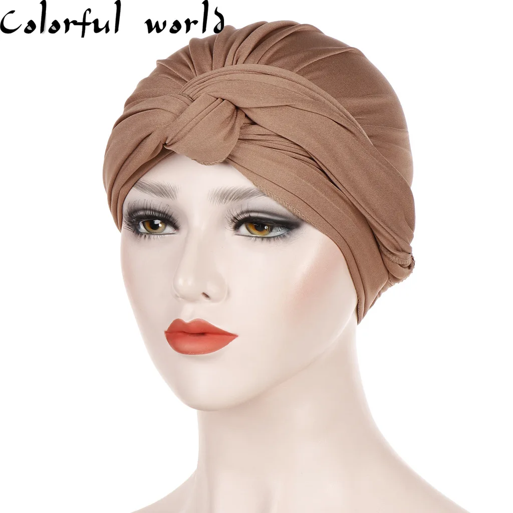 Женская однотонная мусульманская шляпа труба|Мусульманская одежда| |