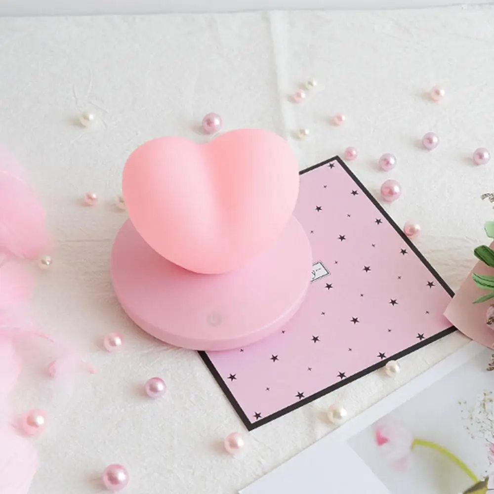 Декор для спальни в форме сердца светильник чувствительный светодиодный ночник