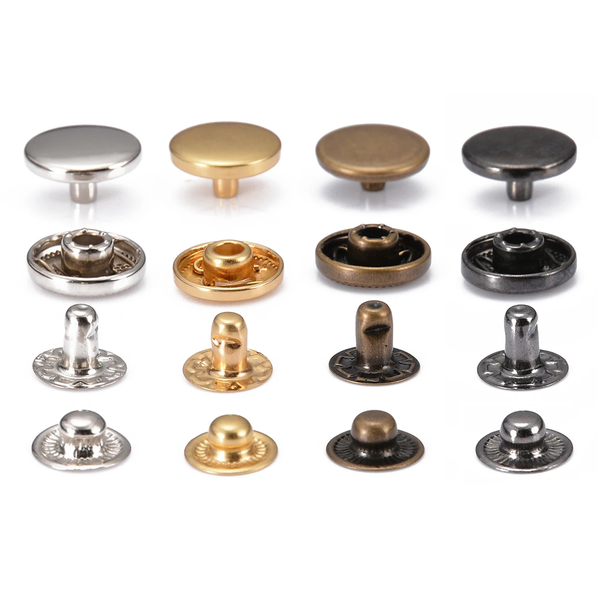 40 шт./комплект набор Металлических Заклепок|Пуговицы| |