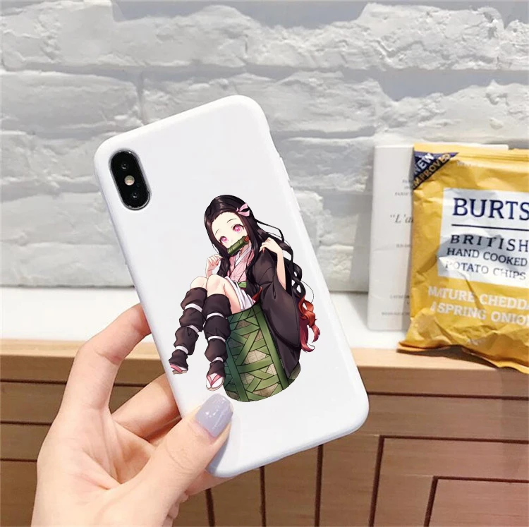 Камадо Nezuko Kimetsu без Yaiba демон убийца ТПУ, конфетный мягкий чехол для телефона для iphone 6/6s, 6 Plus/6s Plus, 7 Plus/8, XS XM X 11 pro