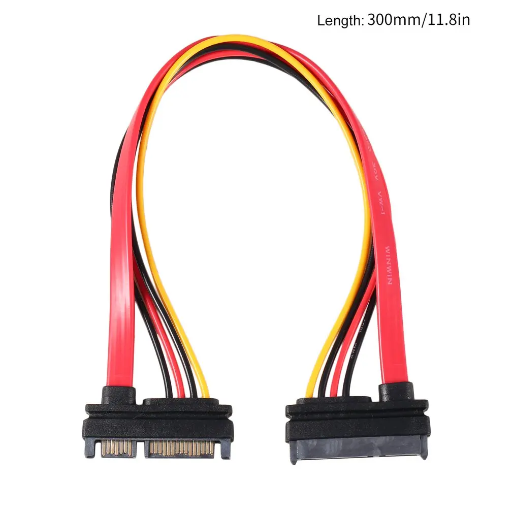 7 + 15 Pin Serial SATA Data power combo Удлинительный кабель 1 шт. последовательный адаптер