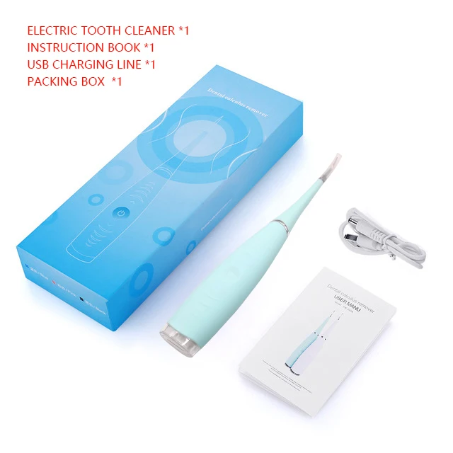 

Portable Electric Ultrasonic Scaler Tooth Calculus Remover Cleaner Tooth Stains Tartar Whiten Teeth Tool Oral Cleaner Machine