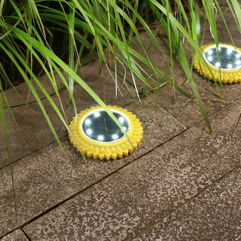 

8Led Solar Lawn Yard Led Night Light Buried Solar Garden Light Waterproof Outdoor PathWay Floor Under Garden Ground Spot Lamp
