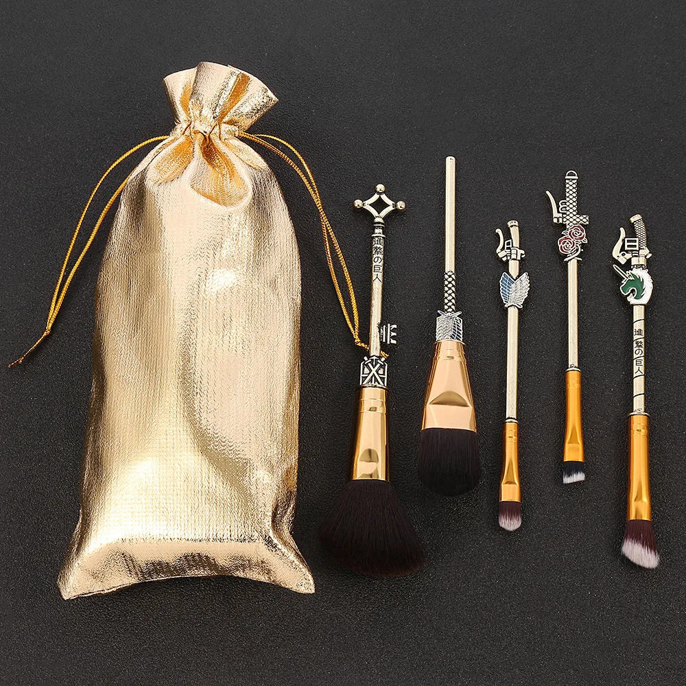 

HOT Japan Anime Make Up Brushes Set Blush Eyeliner Eye Shadow Eyebrow Brush Figures Zoro Ghost Cosmetic Tools