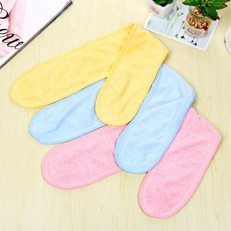

5PCS Washing Face Headband Scarf Headwrap Headdress for Yoga Home Keeping Warm (Yellow)