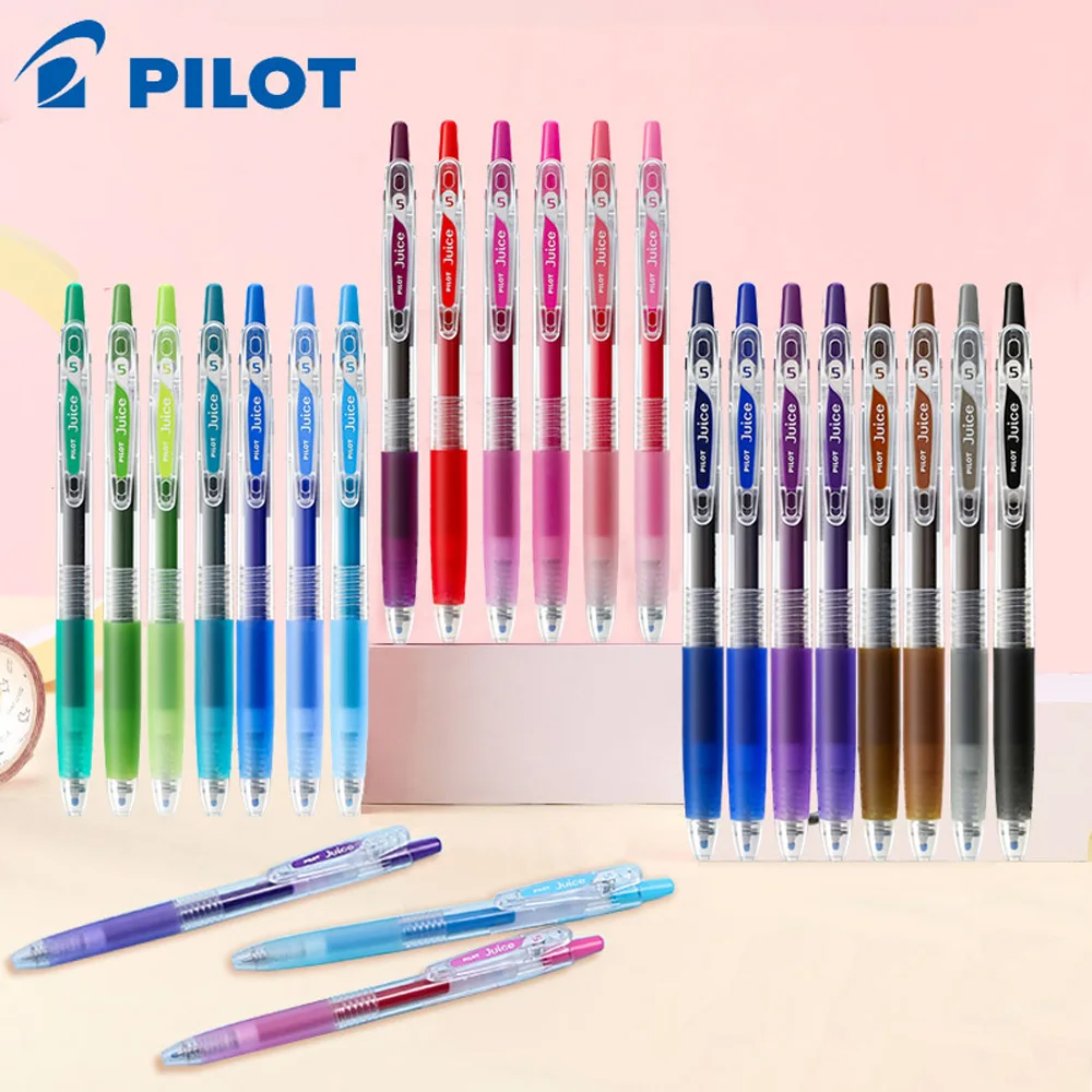 

6Pcs/12Pcs Set Japan Pilot Juice Color a Press Gel Pen Set LJU-10EF 0.5mm/0.38mm Quick-Drying Ink With Bright Colors