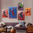 Алмазная живопись 5D Человек-паук с героями мультфильмов Marvel