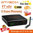 FTA 1080P GTMedia V7 S2X спутниковый ресивер DVB-S2 GTMEDIA V7S2X полный + USB WIFI обновленный от GTMEDIA V7S HD-рецептор без приложения