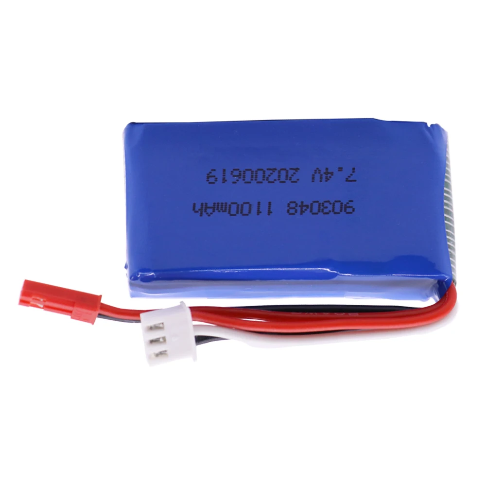7 4 V 1100mAh 903048 Lipo батарея JST вилка для Wltoys V353 A949 A959 A969 A979 k929 RC Дрон автомобили лодки