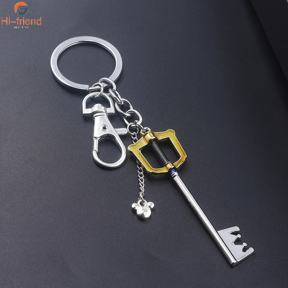 

Game Kingdom Hearts Keychain Sora Keyblade Key Weapon Model Removable Key Ring for Women Man Car Bag Jewelry Ornaments