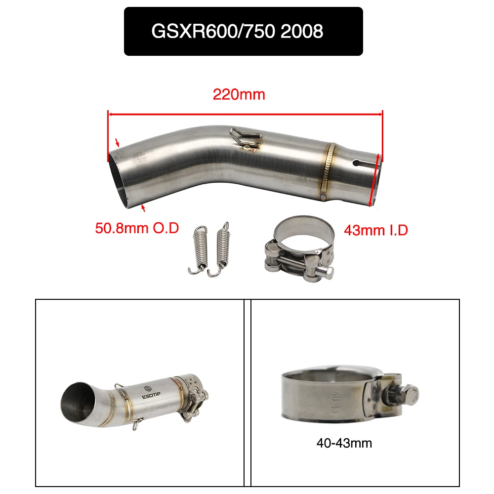 SCL Racing новая выхлопная труба для мотоцикла глушитель Средний Соединительный Suzuki