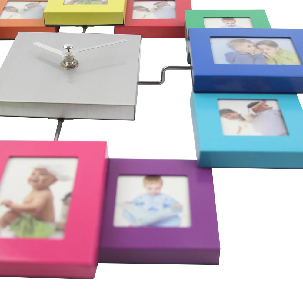 Настенные часы в европейском стиле с фоторамкой современный дизайн украшение