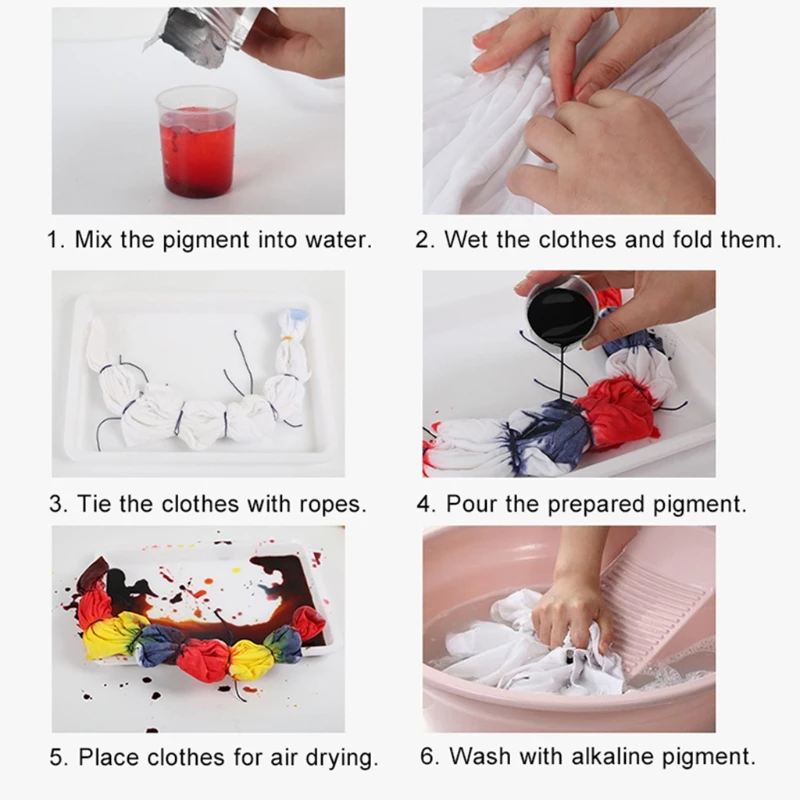 

25g DIY Fabric Tie-Dye Pigment Powder Dye Powder Clothes Suit Dye Paint Pigment Clothing Colorant Tool