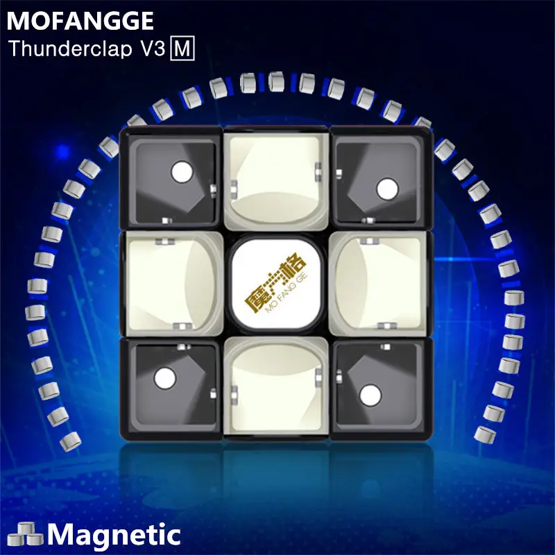 QiYi Mofangge Thunderclap V3 M Leiting Магнитный магический скоростной куб профессиональные