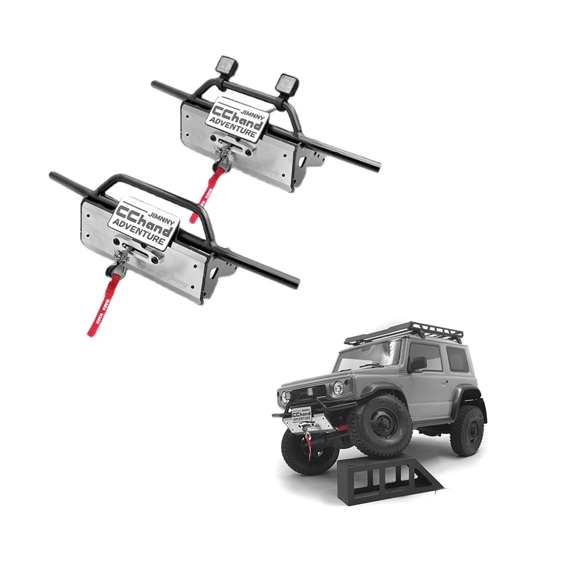 

Rc Cars Metal TUBE Front Bumper Guard For 1:10 Crawler Truck MST J4 JIMNY Model