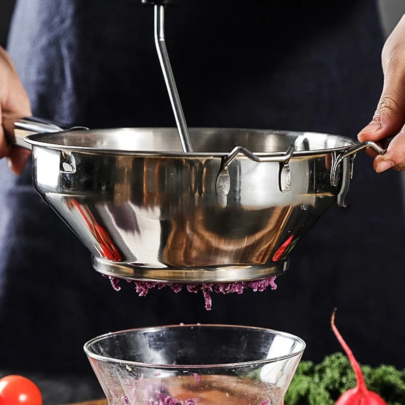 Нержавеющая сталь овощей фруктов и пюре пресс-форм с шлифовальная машина