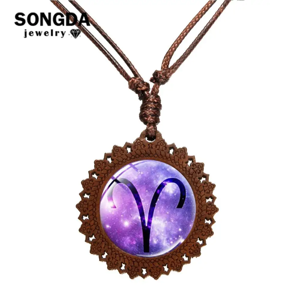 SONGDA 12 созвездий Цепочки и ожерелья Водолей рыбы Овен Телец Близнецы Рак ручной