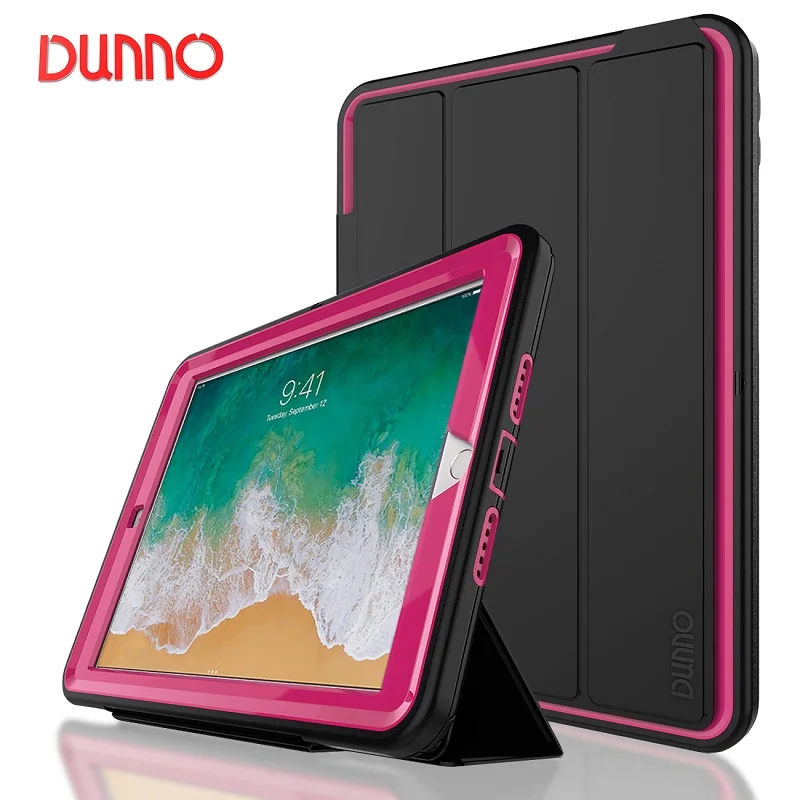 Black and rose iPad 9,7 чехол откидная крышка для iPad 5/6th поколения iPad Air 1 2 раза планшет в виде ракушки подставка защитный Fundas Coque - Цвет: Black and rose