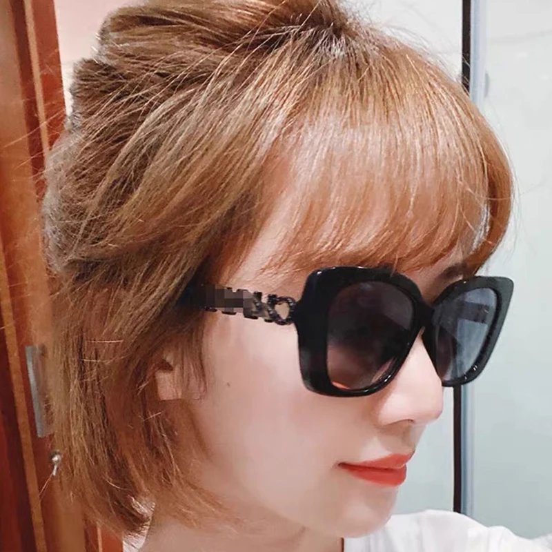

2020 new letter temples, sun glasses, big face round face glasses, fashionable and beautiful travel and driving essential