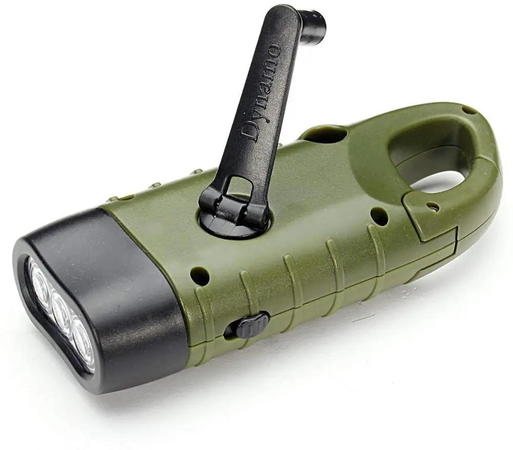 Портативный перезаряжаемый светодиодный фонарик Ручной Динамо факел