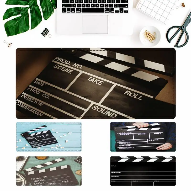 

Funny Movie Clapperboard Mouse Pad Laptop PC Computer Mause Pad Desk Mat For Big Gaming Mouse Mat For Overwatch/CS GO