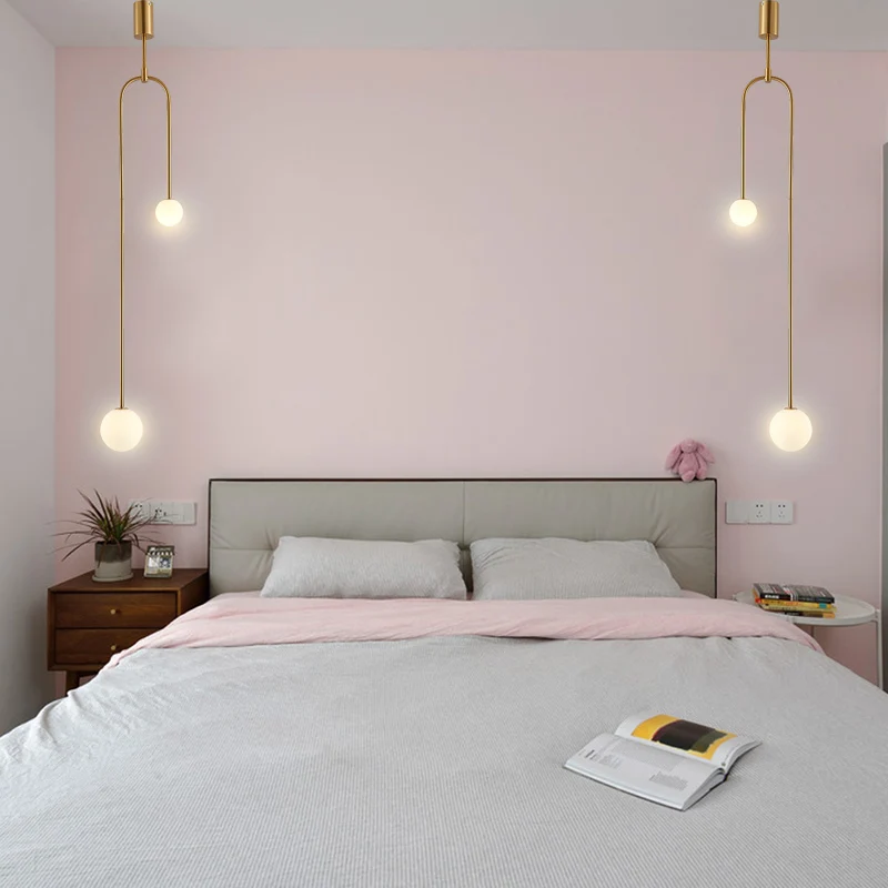 Post-modern Art Restaurant Pendant Lamp Nordic Simple Dining Table Bedside Bed Three Round Bar Cosmos Lights lampen | Лампы и