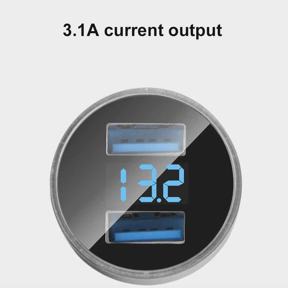 Портативное автомобильное зарядное устройство с двумя USB портами 5 В 3 4 А|Зарядные