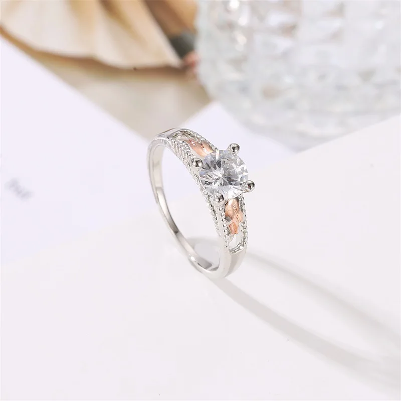 Модный кубический цирконий кольца свадебные украшения Женское Обручальное