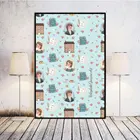 Гордость и предубеждение Джейн Остин вдохновение Большой Абстрактная живопись на холсте стены искусства парусиновая женская обувь большого Абстрактная живопись холст