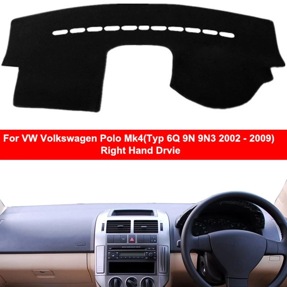 Автомобильный коврик для приборной панели накидка Volkswagen Polo Mk4 Typ 6Q 9N 9N3 2002-2009