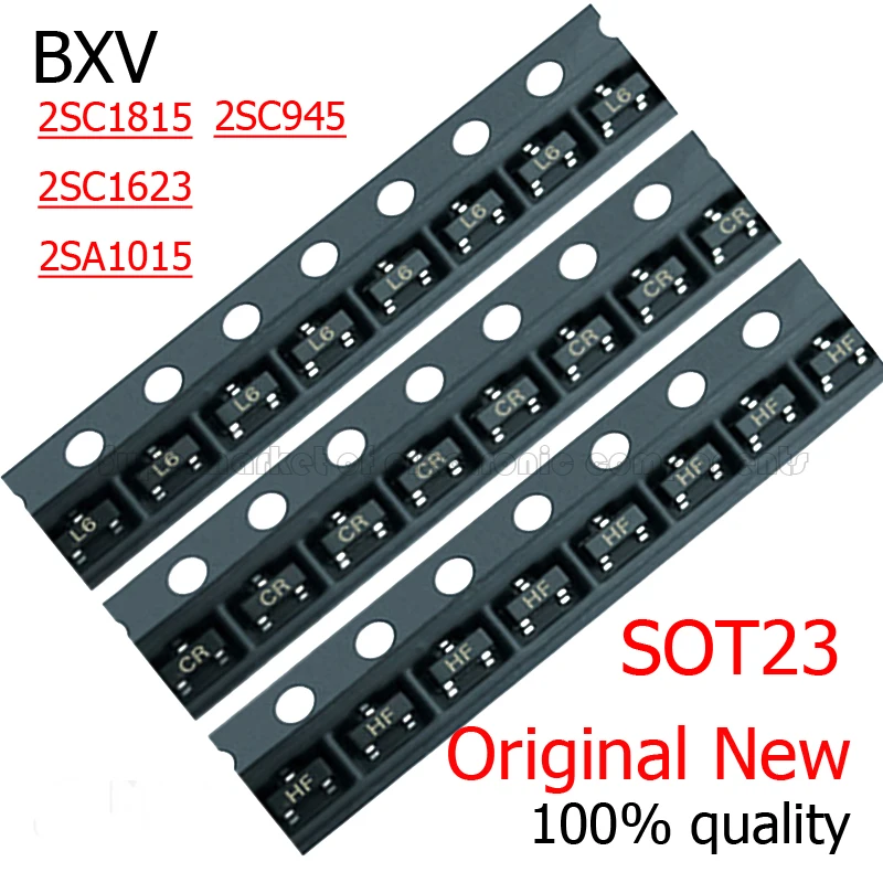 

100PCS/LOT Transistor SMD Triode 2SC1815 2SC1623 2SC945 2SA1015 HF L6 CR BA New Origina SOT-23