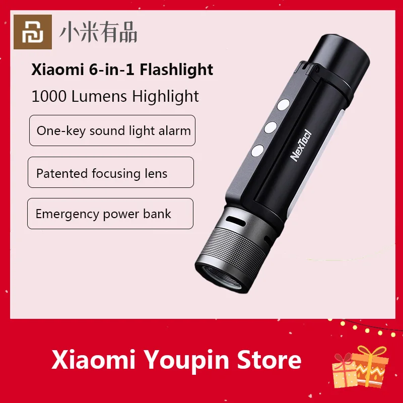 Оригинальный внешний фонарик Youpin NexTool Thunder 6 110 люмен высокая яркость для дома и