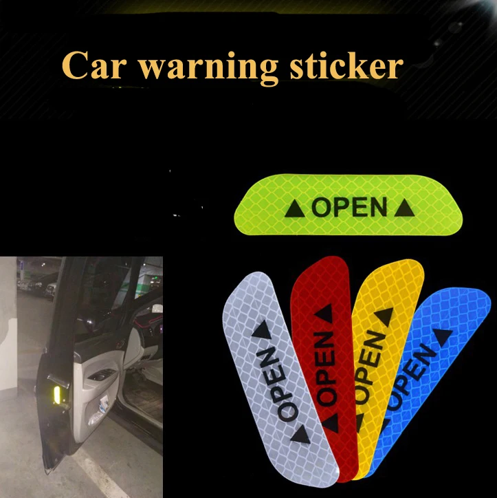 4 шт./компл. наклейки на двери автомобиля сделай сам автомобильная открытая