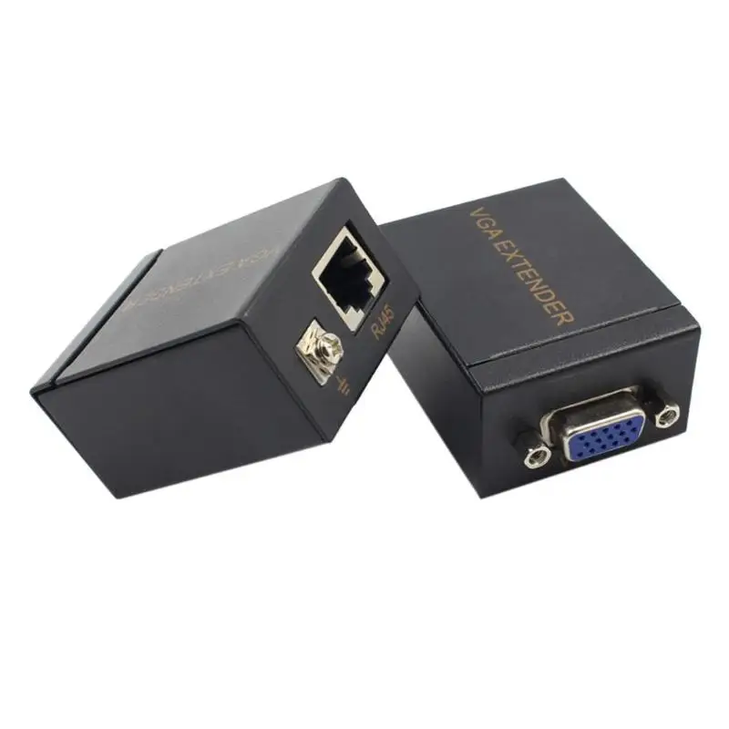 60M VGA RJ45 удлинитель сигнала через LAN Ethernet передатчик приемник адаптер для передачи