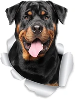 animals decal rottweiler dog car sticker decoration waterproof decal laptop suitcase motorcycle auto accessories 12cm9cm