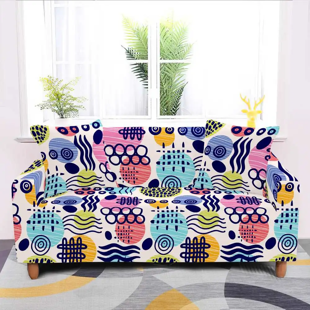 

Elastic Stretch Sofa Cover SlipcoversAll-inclusive Couch Case for Different Shape Loveseat Chair L-Style need 2