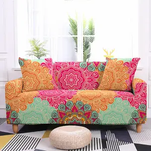 elastic sofa cover for living room stretch slipcovers sectional mandala armchair onetwothree seat couch cover home decoration free global shipping