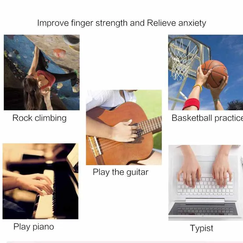 Silicone Hand Puller Finger Resistance Bands Rehabilitation Trainer Expander Grip Pull | Спорт и развлечения
